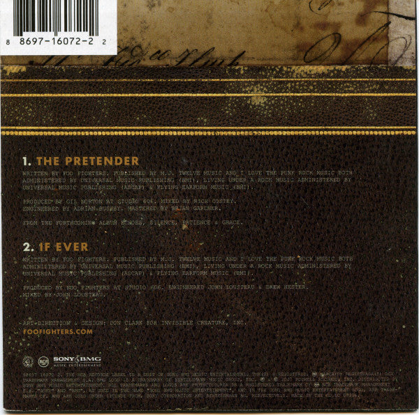 Foo Fighters : The Pretender (CD, Single, Car)
