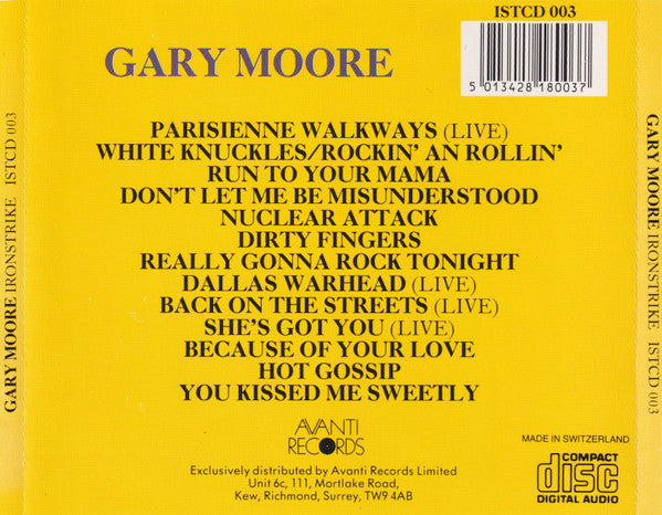 Gary Moore : 13 Rock Hard Hits (CD, Comp)