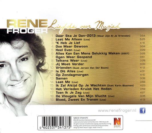 René Froger : Liefde Voor Muziek (CD, Comp)