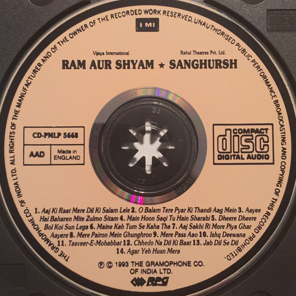 Naushad : Ram Aur Shyam (1967) / Sanghursh (1968) (CD, Comp)
