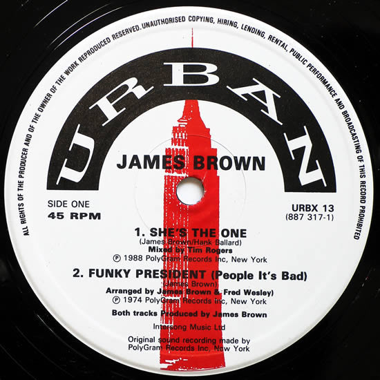 James Brown : She's The One  (12", Single)