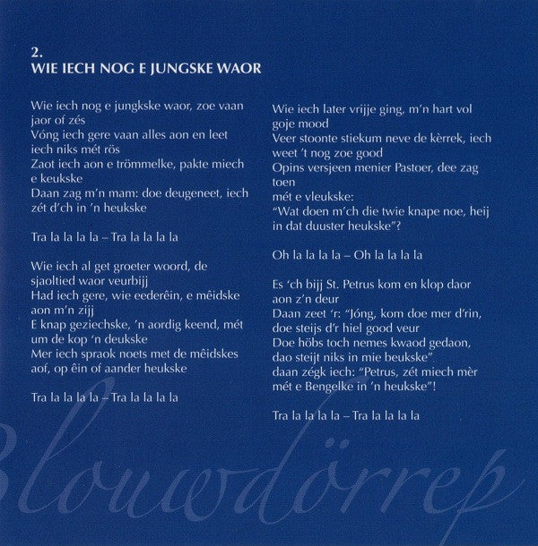 Benny Neyman : Trök Nao Blouwdörrep (CD, Album)