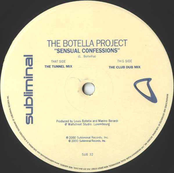 Louis Botella : Sensual Confessions (12")