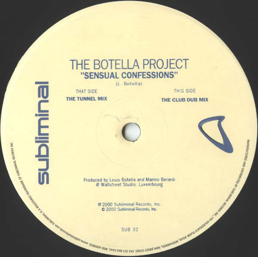 Louis Botella : Sensual Confessions (12")