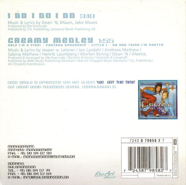 Creamy : I Do I Do I Do (CD, Single)