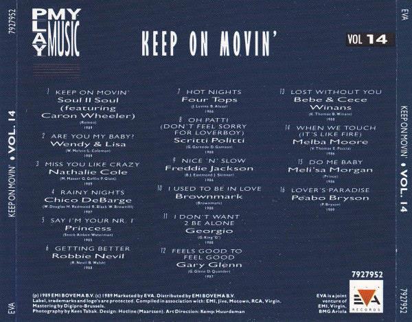 Various : Play My Music Vol 14 - Keep On Movin' (CD, Comp)