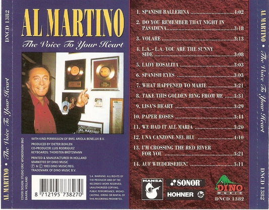 Al Martino : The Voice To Your Heart (CD, Album)