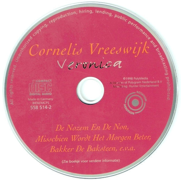 Cornelis Vreeswijk : Veronica (CD, Comp, RE)