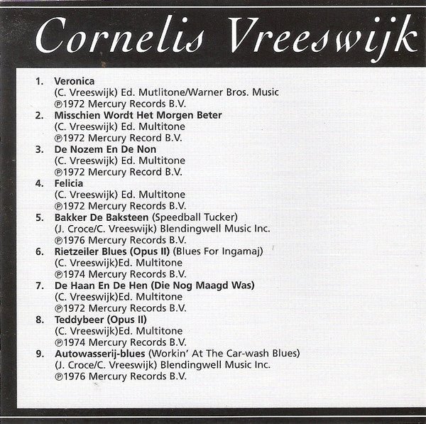 Cornelis Vreeswijk : Veronica (CD, Comp, RE)