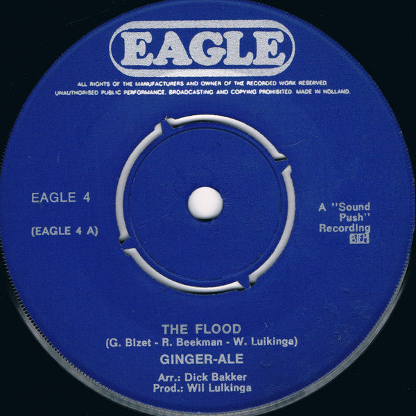 Ginger Ale (2) : The Flood / Gin Fizz (7", Single, Blu)