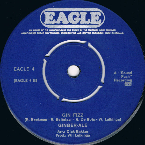 Ginger Ale (2) : The Flood / Gin Fizz (7", Single, Blu)