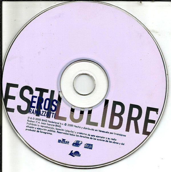Eros Ramazzotti : Estilolibre (CD, Album, Enh)