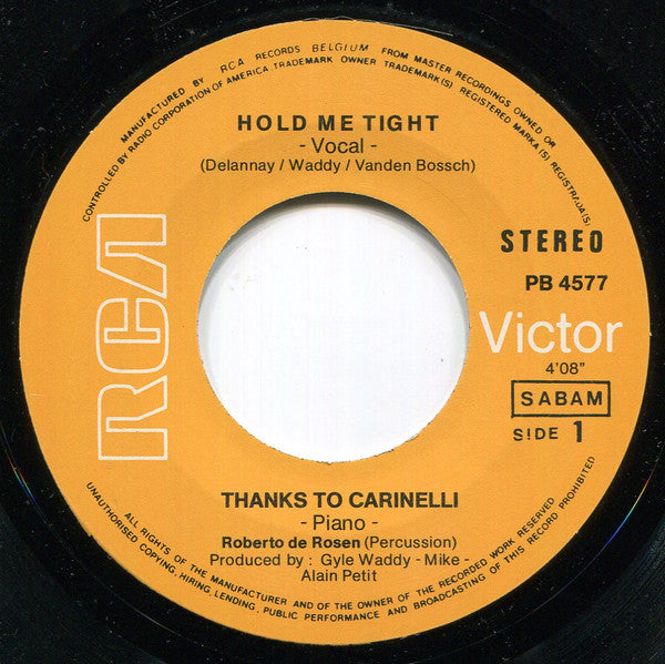 J.M.T. Band : Hold Me Tight (7")