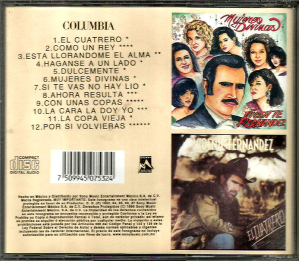 Vicente Fernandez : Mujeres Divinas (CD, Album)