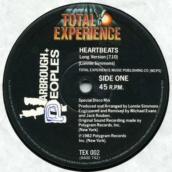 Yarbrough & Peoples : Heartbeats (12")