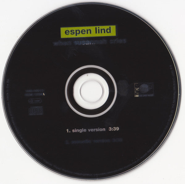 Espen Lind : When Susannah Cries (CD, Single)