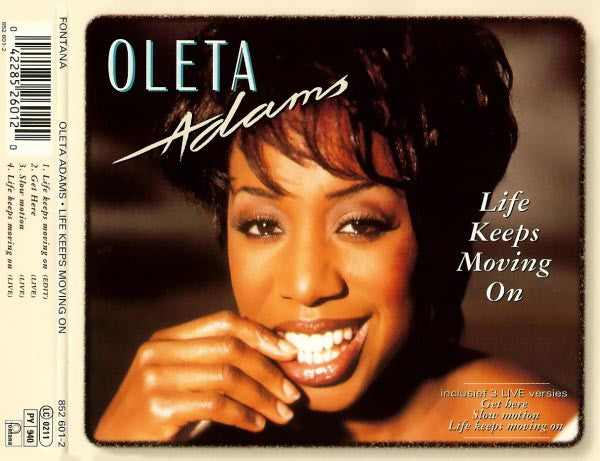 Oleta Adams : Life Keeps Moving On (CD, Single)