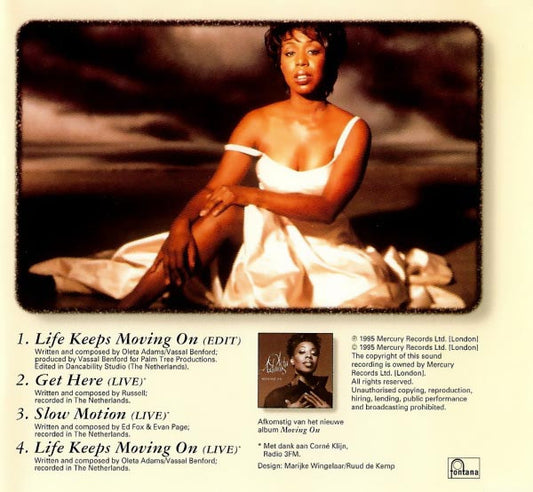 Oleta Adams : Life Keeps Moving On (CD, Single)