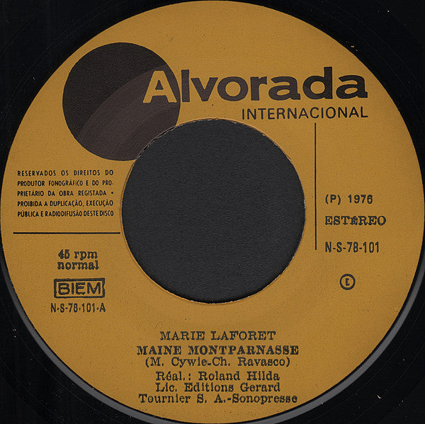 Marie Laforêt : Maine Montparnasse (7", Single)