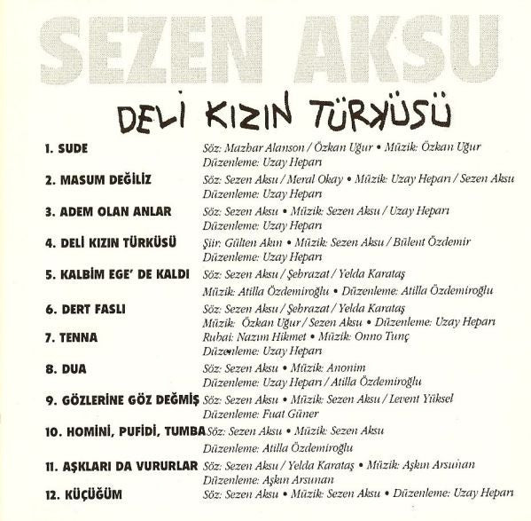 Sezen Aksu : Deli Kızın Türküsü (CD, Album)