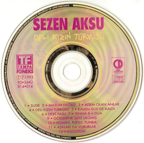 Sezen Aksu : Deli Kızın Türküsü (CD, Album)