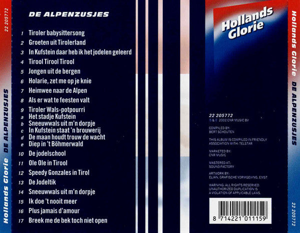 De Alpenzusjes : De Alpenzusjes (CD, Comp)