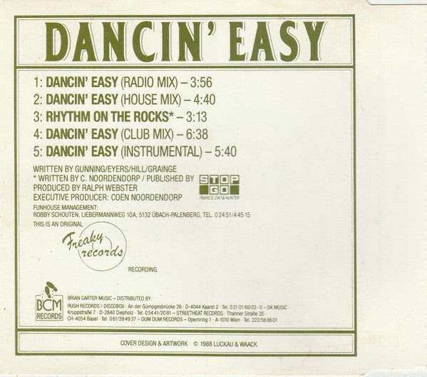 Funhouse Feat. Kenneth Sherman : Dancin' Easy (CD, Maxi)