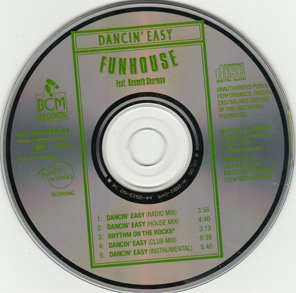 Funhouse Feat. Kenneth Sherman : Dancin' Easy (CD, Maxi)