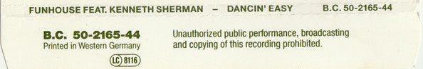 Funhouse Feat. Kenneth Sherman : Dancin' Easy (CD, Maxi)
