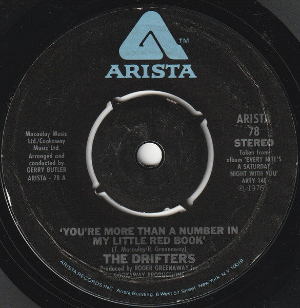 The Drifters : You're More Than A Number In My Little Red Book (7", pus)