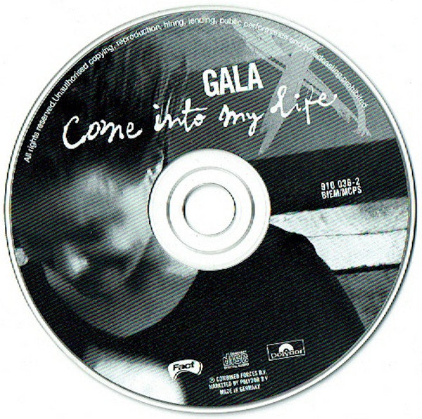 Gala : Come Into My Life (CD, Single, Car)