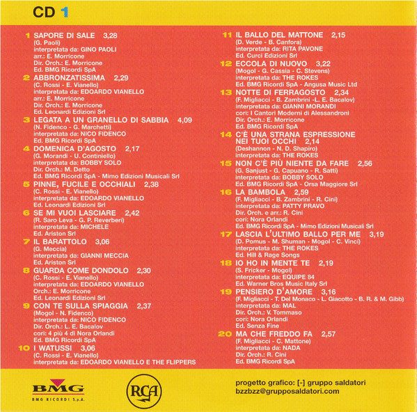 Various : L'Album Di... Successi Anni '60 (2xCD, Comp, RE)