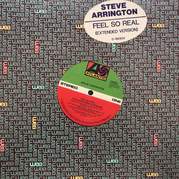 Steve Arrington : Feel So Real (12", Maxi)