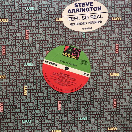 Steve Arrington : Feel So Real (12", Maxi)