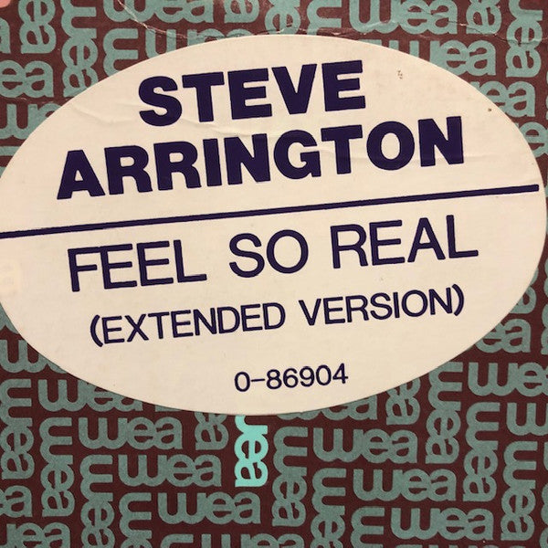 Steve Arrington : Feel So Real (12", Maxi)