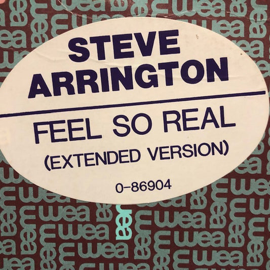 Steve Arrington : Feel So Real (12", Maxi)
