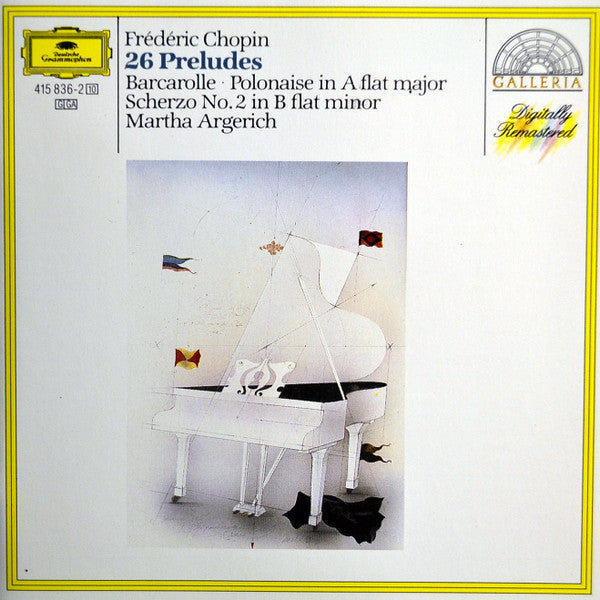 Frédéric Chopin - Martha Argerich : 26 Préludes · Barcarolle · Polonaise As-dur · Scherzo Nr. 2 b-moll (CD, Comp, RE, RM)