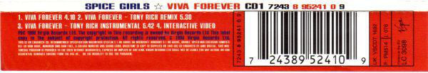 Spice Girls : Viva Forever (Single,Enhanced)