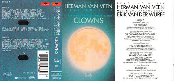 Herman van Veen : Singt Und Erlebt Die Seltsame Geschichte Der Clowns (Cass, Album)