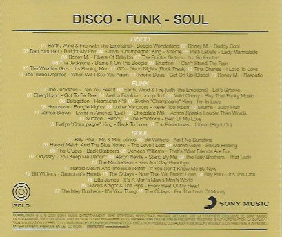 Various : Soul - Funk - Disco (Gold Metal Box) (3xCD, Comp + Box)