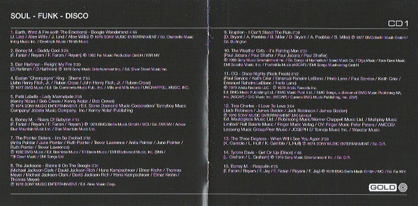 Various : Soul - Funk - Disco (Gold Metal Box) (3xCD, Comp + Box)