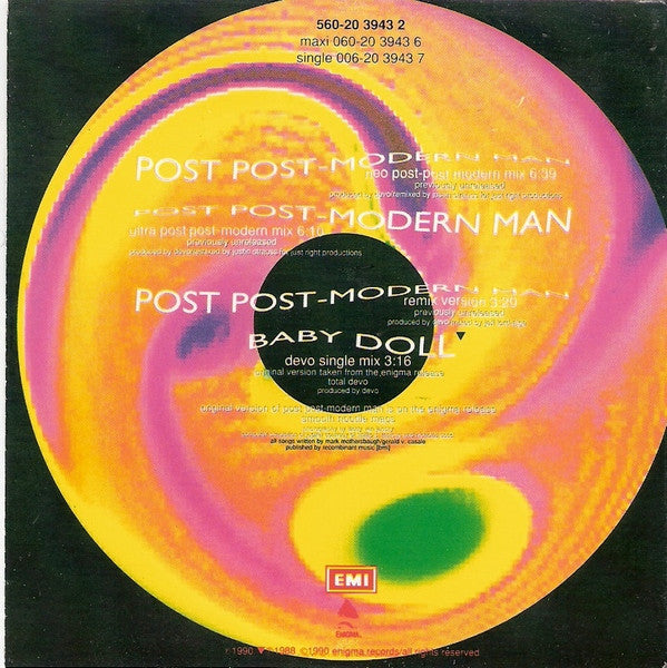 Devo : Post Post-Modern Man (CD, Maxi)