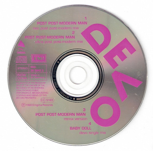 Devo : Post Post-Modern Man (CD, Maxi)