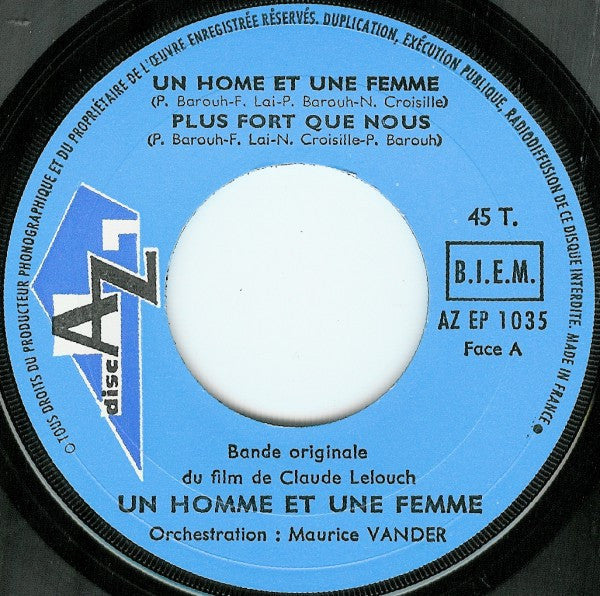 Nicole Croisille Et Pierre Barouh : Un Homme Et Une Femme (7", EP)