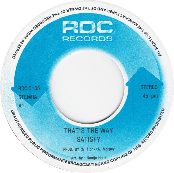 Satisfy : That's The Way / Goodbye Mrs Lonely (7", Single)