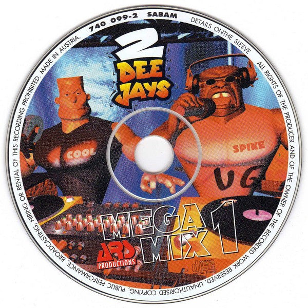 2 Dee Jays : Megamix 1 (CD, Comp, Mixed)