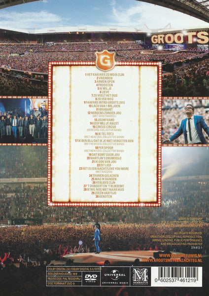 Guus Meeuwis : Groots Met Een Zachte G 2013 (DVD-V, Multichannel, PAL)