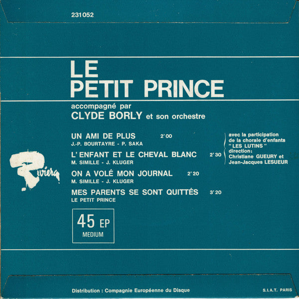 Le Petit Prince : Un Ami De Plus (7", EP)