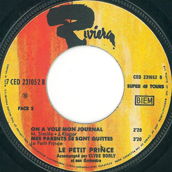 Le Petit Prince : Un Ami De Plus (7", EP)