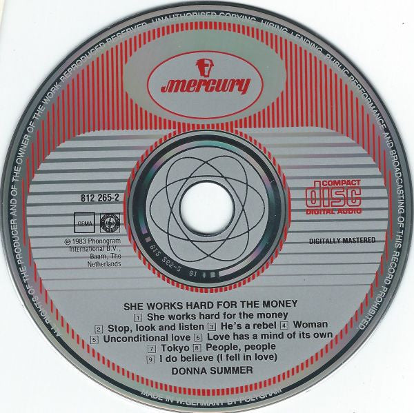 Donna Summer : She Works Hard For The Money (CD, Album)